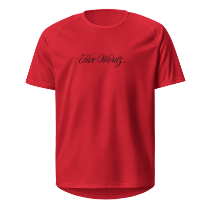Five Wordz – Unisex Jersey Shirt (Black Letters)